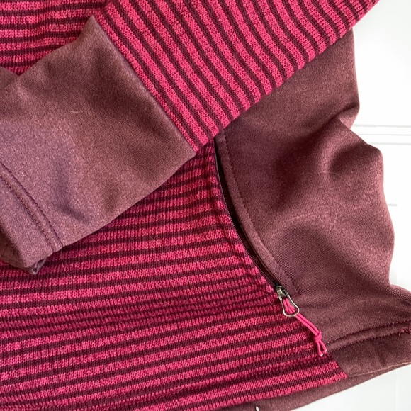 Avalanche 1/4 Zip Hooded Pullover Striped S - Picture 4 of 8